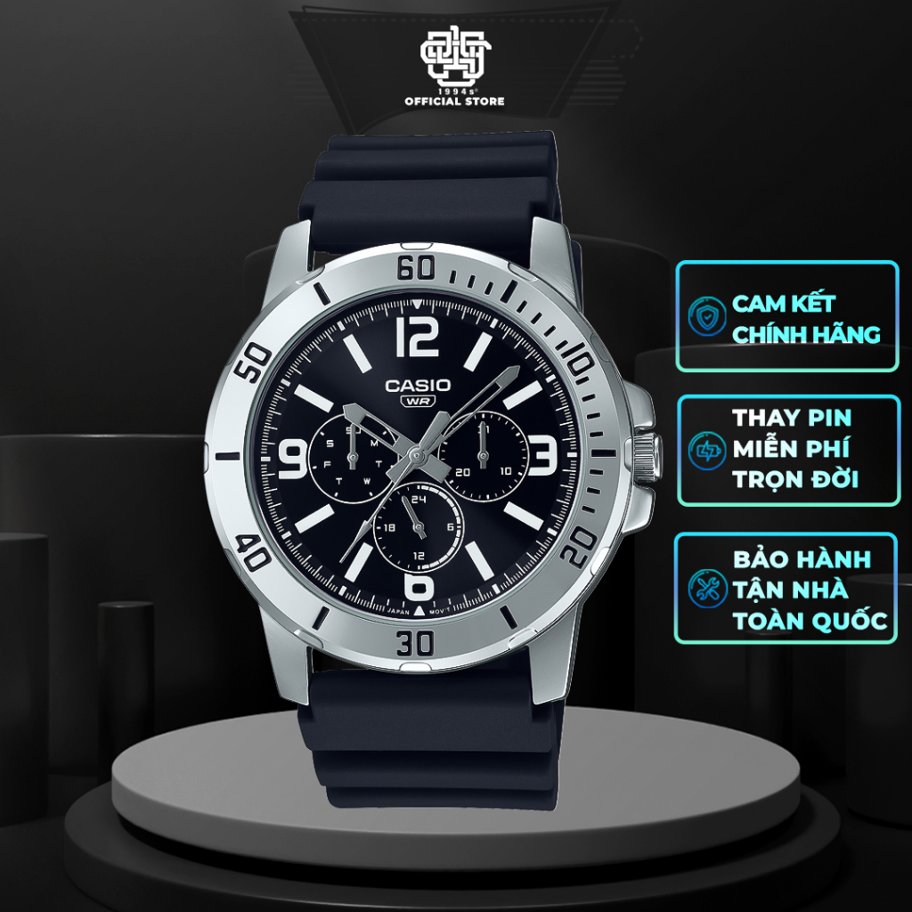 Đồng hồ Nam CASIO MTP-VD300-1B Hàng chính hãng