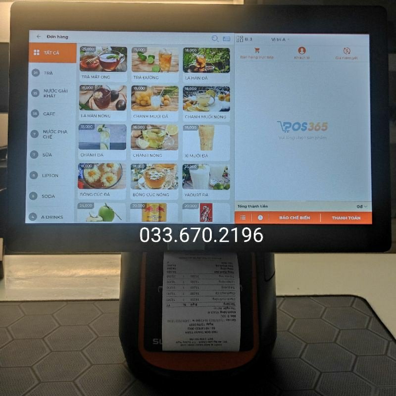 Máy pos Sunmi T2 97% - Tặng kèm phần mềm bán hàng