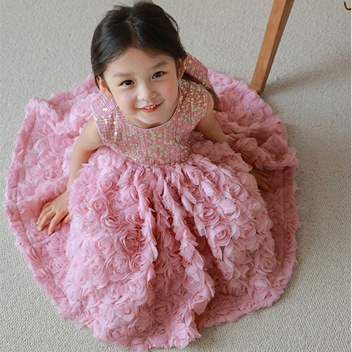 Đầm  váy công chúa bé gái  bilng bling size  cho bé từ 9-21 kg