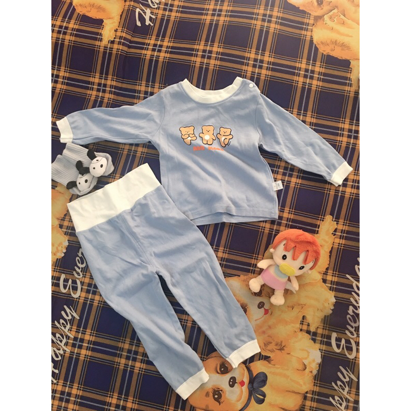 Bộ dài tay cho bé chất thun coton QC