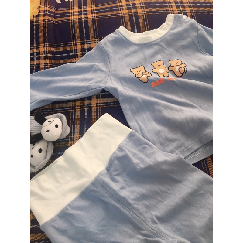 Bộ dài tay cho bé chất thun coton QC