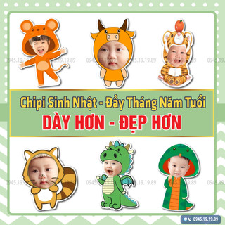 Chibi Sinh Nhật, Đầy Tháng [Cao 30cm - Kích Thước Tiêu Chuẩn] Trang Trí Sinh Nhật Cho Bé Trai Bé Gái SỰ KIỆN.