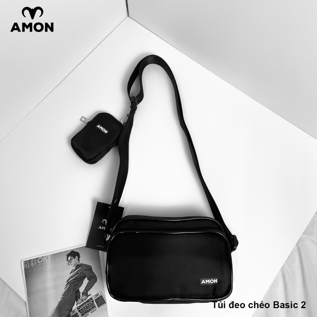 Túi đeo chéo nam BASIC 2 - Vải Oxford kháng nước - AMONVN