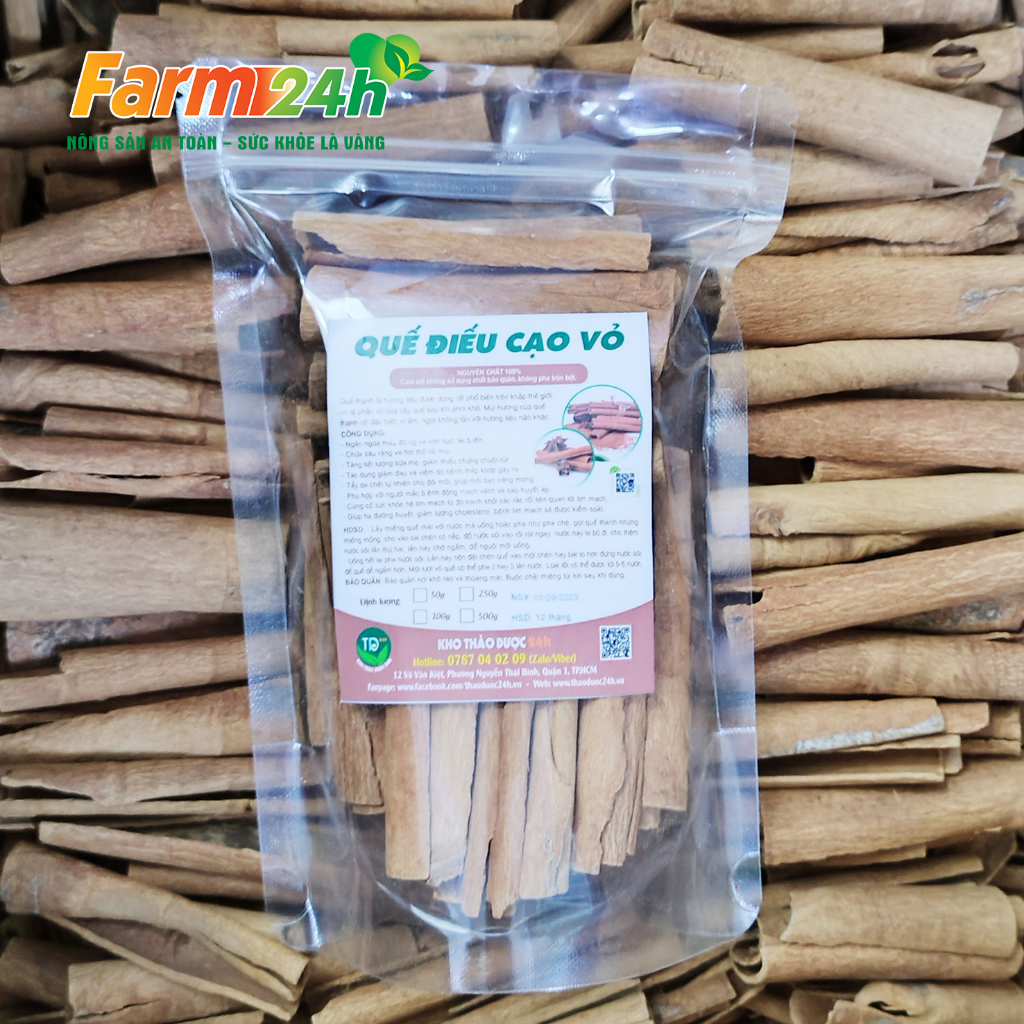 Quế thanh  cạo vỏ Yên Bái, dùng pha trà, làm sạch nhà cửa, trang trí quán