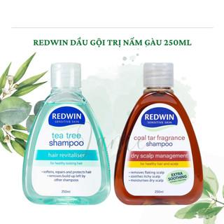  Dầu gội chống gàu nấm giảm nhờn Redwin Shampoo Coal Tar   Tea tree Úc mới 