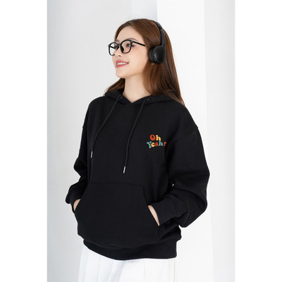 Áo nỉ hoodie nữ NA28 in chữ Oh Yeah Loza NM6591