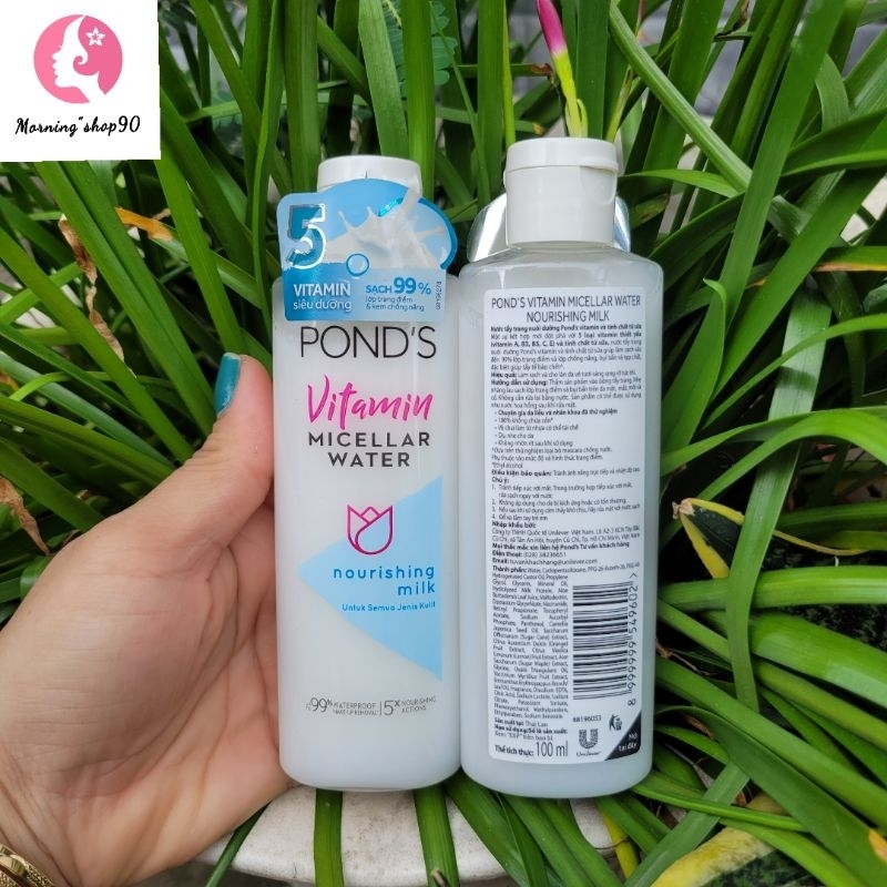 100ml-Nước Tẩy Trang Pond's Vitamin Tinh Chất Sữa Giúp Làm Sạch Sâu Và Tẩy Tế Bào Chết