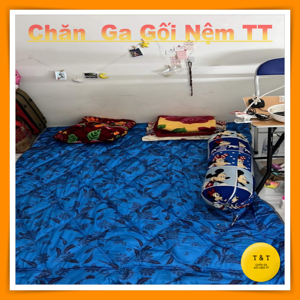 Chăn Bông Đà Lạt 1m6 x 1m9 Dày 2cm Giá rẻ - lót nằm êm lưng - trải nằm thoải mái - Nệm vải lót nằm