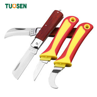 Dao thợ điện Tuosen cán gỗ và cán vàng chuyên dụng cho anh em thợ điện