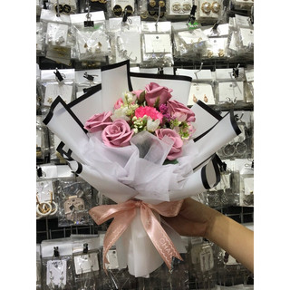 HOA LỤA , HOA SÁP BÓ CỰC XINH ( ảnh thật )