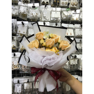 HOA LỤA , HOA SÁP BÓ CỰC XINH ( ảnh thật )