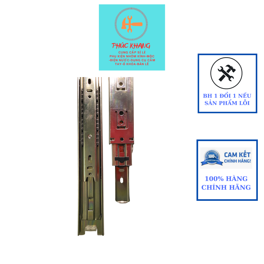 BỘ 2 THANH RAY BI TRƯỢT 3 TẦNG BẢN 42 cm ĐỦ KÍCH THƯỚC ( DÙNG CHO NGĂN KÉO TỦ,TỦ QUẦN ÁO BÀN GƯỜN,BÀN HỌC,...