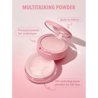 Sheglam Phấn Phủ 2 Tầng Insta-Ready Duo-Bubblegum Face & Under Eye Setting Powder