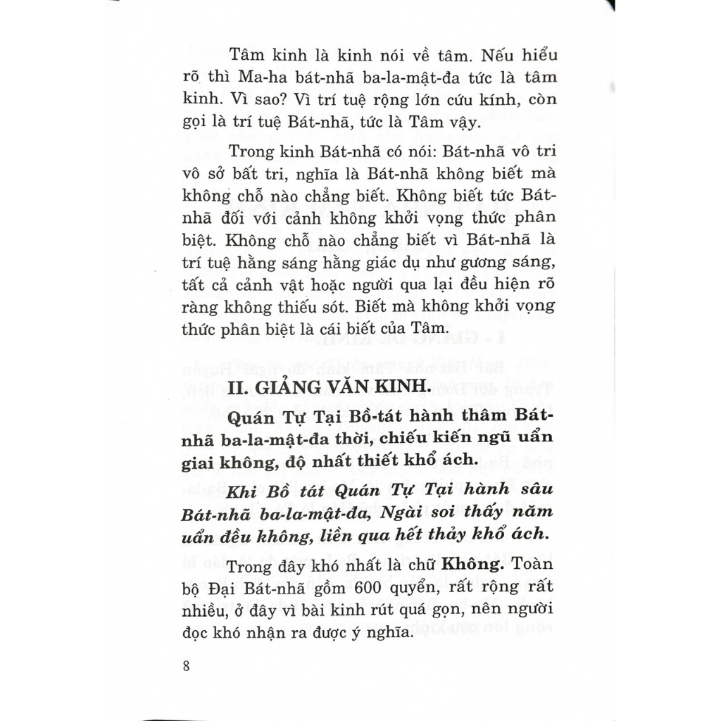 Sách - Bát Nhã Tâm Kinh Giảng Giải - HT Thích Thanh Từ