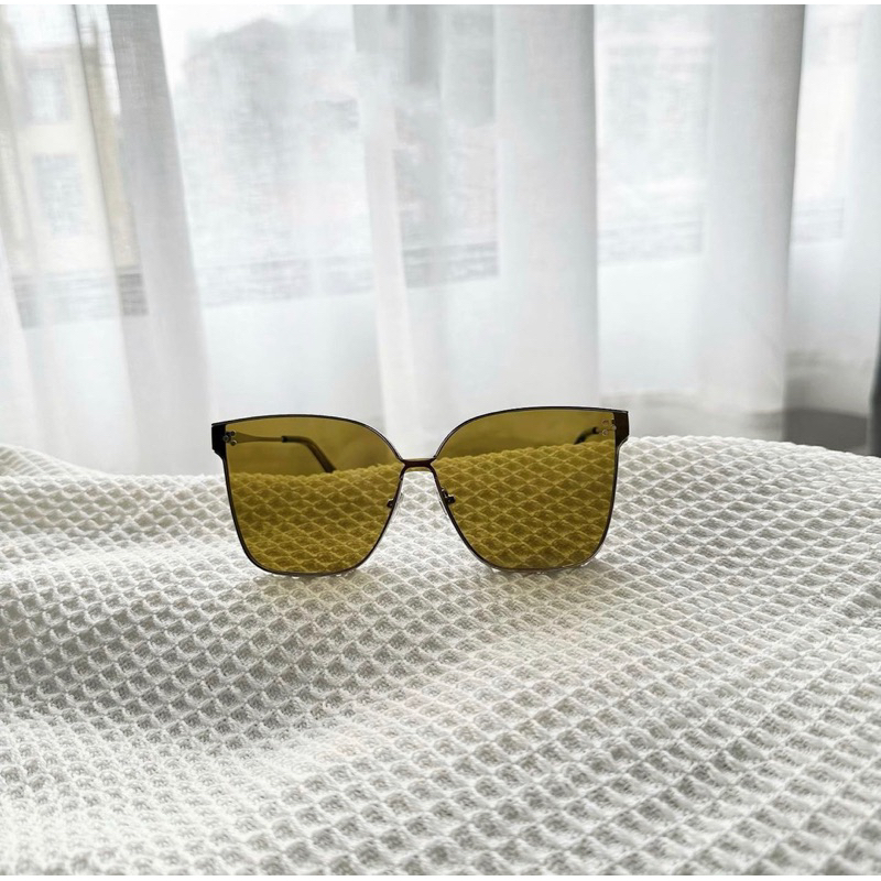 Kính Râm GM Tráng Gương Kim Loại Cao Cấp,Kính Mát Nữ Oversize Tròng UV400