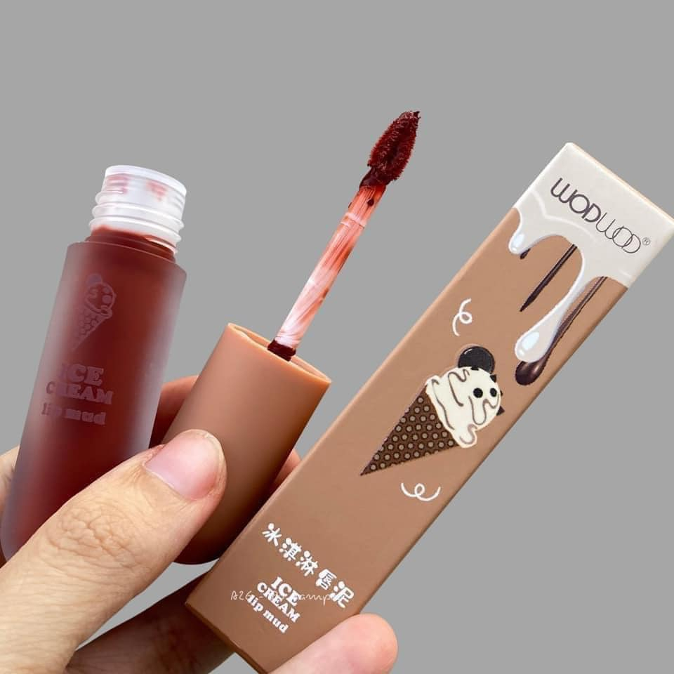 Son Kem Lì Wodwod Dạng Tròn Mềm Mịn Môi Không Gây Khô Môi