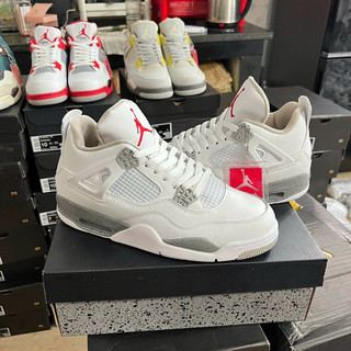 Siêu Phẩm Giày Thể Thao Sneaker JD 4 Trắng Xám Siêu Hot Cao Cấp Ảnh Thật + GIÀY JD 4 oreo “ tech  grey nam nữ cao cấp