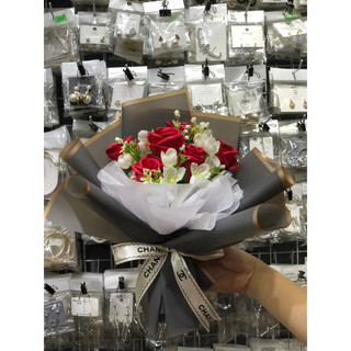 HOA LỤA , HOA SÁP BÓ CƯC XINH ( ảnh thật )