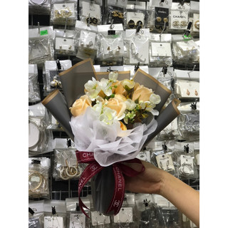 HOA LỤA , HOA SÁP BÓ CƯC XINH ( ảnh thật )