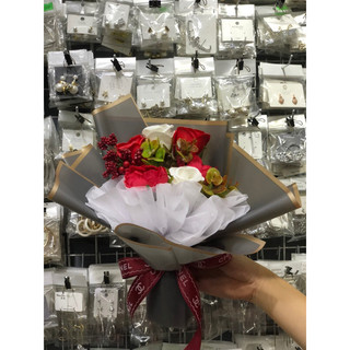 HOA LỤA , HOA SÁP BÓ CƯC XINH ( ảnh thật )