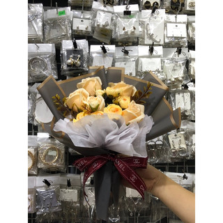HOA LỤA , HOA SÁP BÓ CƯC XINH ( ảnh thật )