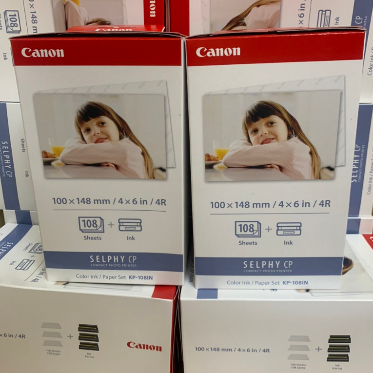 Giấy in ảnh Canon KP 108 - 3 băng mực + 108 tờ