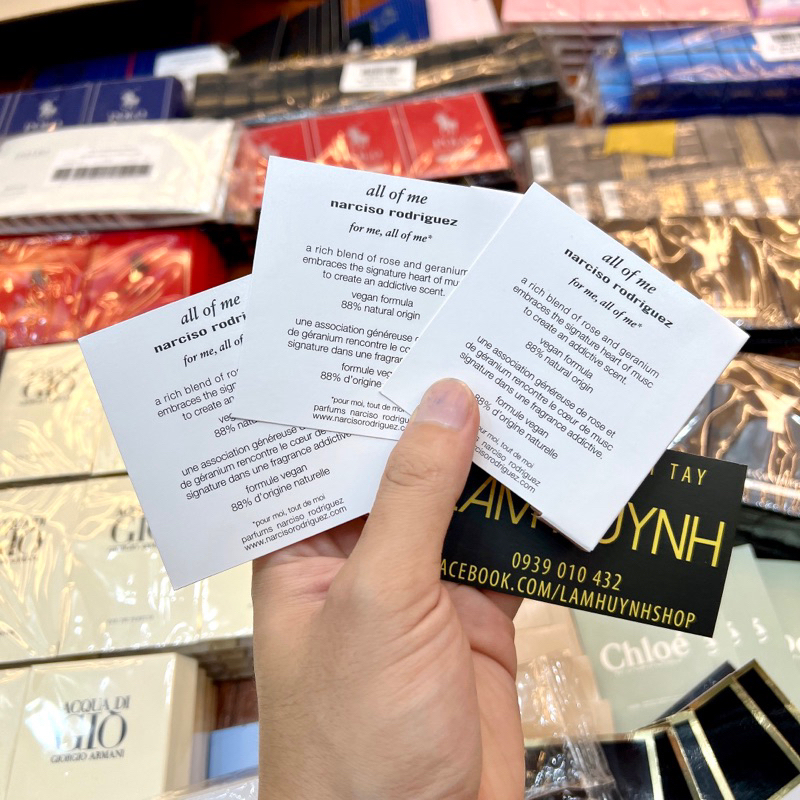 Vial nước hoa ALL OF ME NARCISO edp 0,6ml