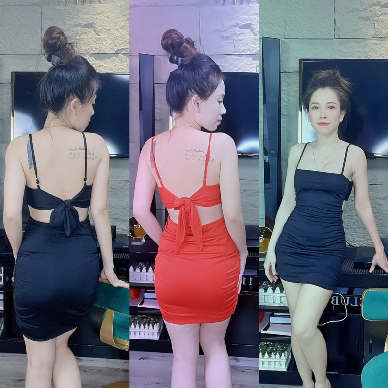 Đầm nơ phía sau 😘tôndáng