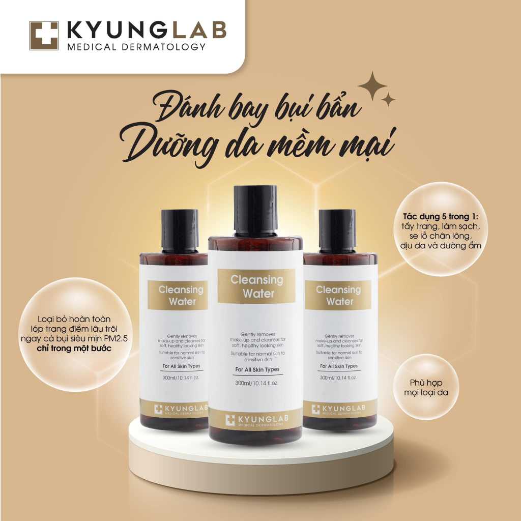 Nước tẩy trang Kyung Lab làm sạch sâu phù hợp mọi loại da 300ml - BonnieCosmetics