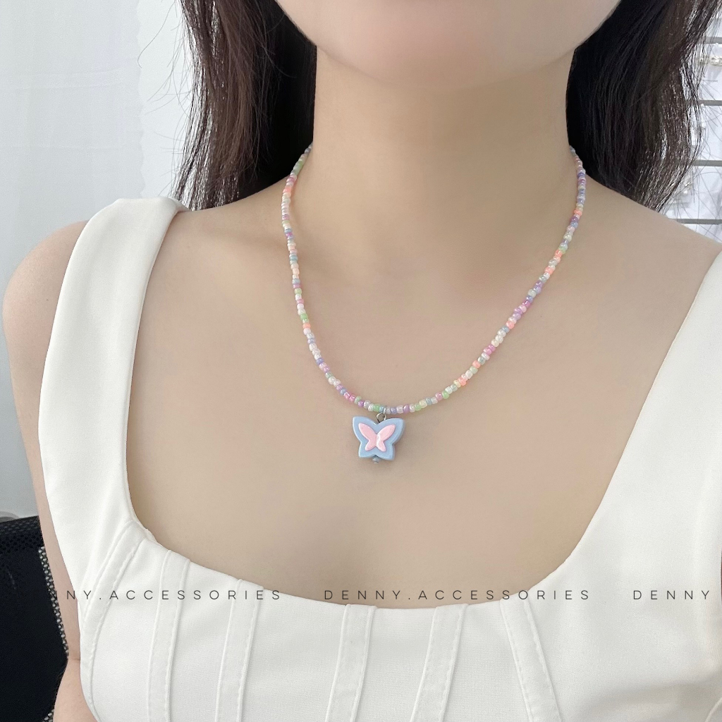 Dây chuyền butterfly nhiều màu