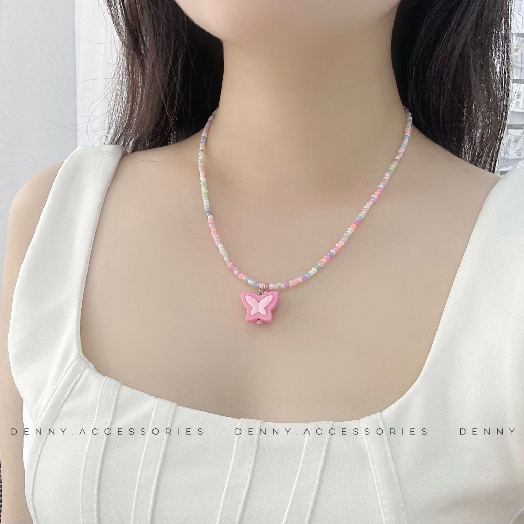 Dây chuyền butterfly nhiều màu