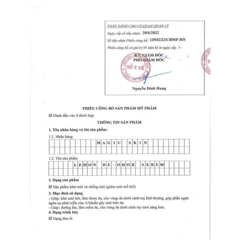 Serum chanh khử mùi hôi nách, hôi chân