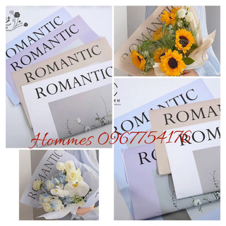 Giấy gói hoa ROMATIC , lót trong gói hoa cực chảnh