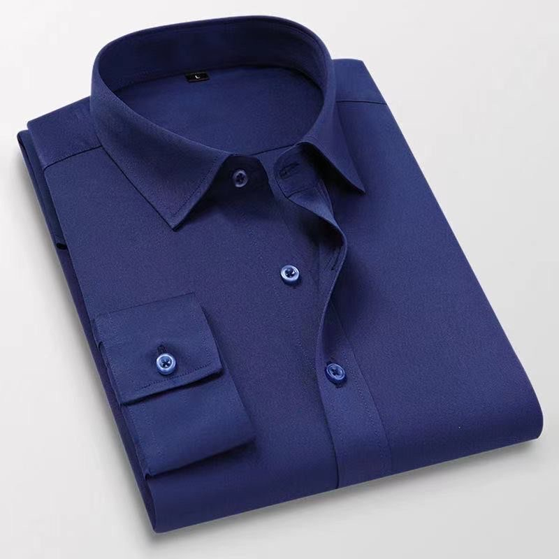 Áo sơ mi nam dài tay TH chất vãi lụa không nhăn mềm mịn