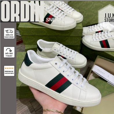 GIÀY GU.CI SNEAKER LỤA TRƠN LAI AU