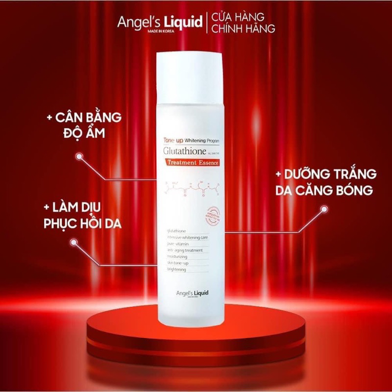 Nước Thần Giúp Trắng Da, Làm Mờ Thâm 7Day Angel's Liquid Tone Up Whitening Program Treatment Essence 150ml