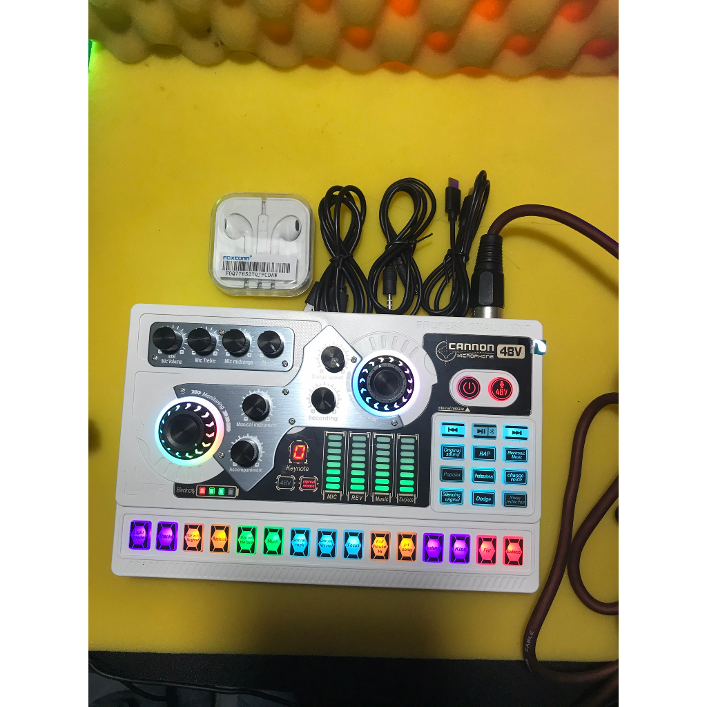 Bộ Sound Card X5, Micro TAKSTAR PC K200 kèm tai nghe Hát Autotune, Livestream, Thu Âm