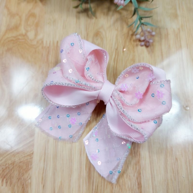 Kẹp tóc kim sa hoa - handmade by Vân Kim