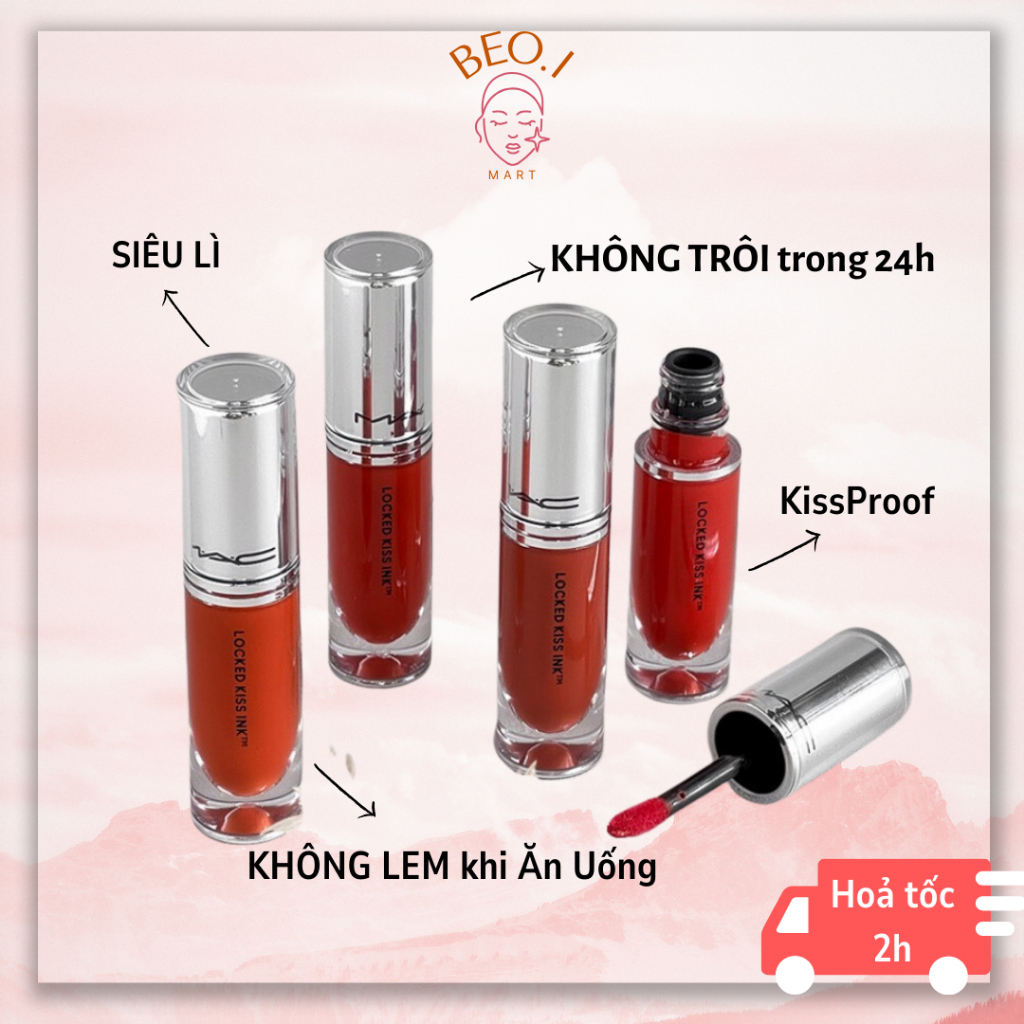 Son Kem Lì MAC Locked Kiss Ink 24h Lipcolor Son Không Trôi (NHIỀU MÀU) - Beoi Mart