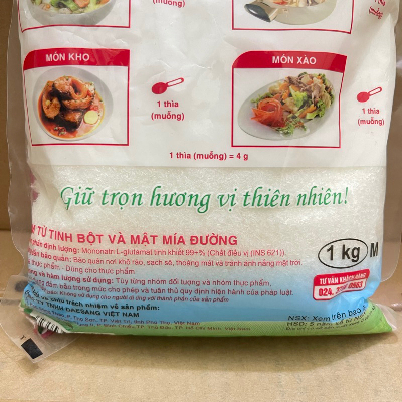 Mì chính Miwon gói 1kg