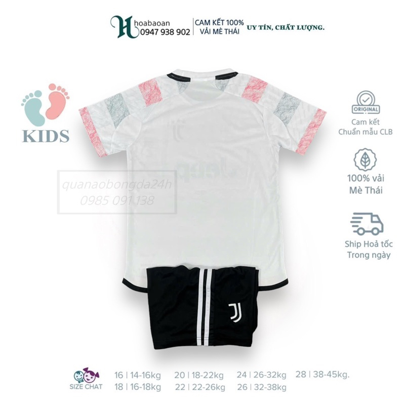 Bộ quần áo bóng đá Trẻ Em CLB Juventus_ Hàng thun thái đẹp