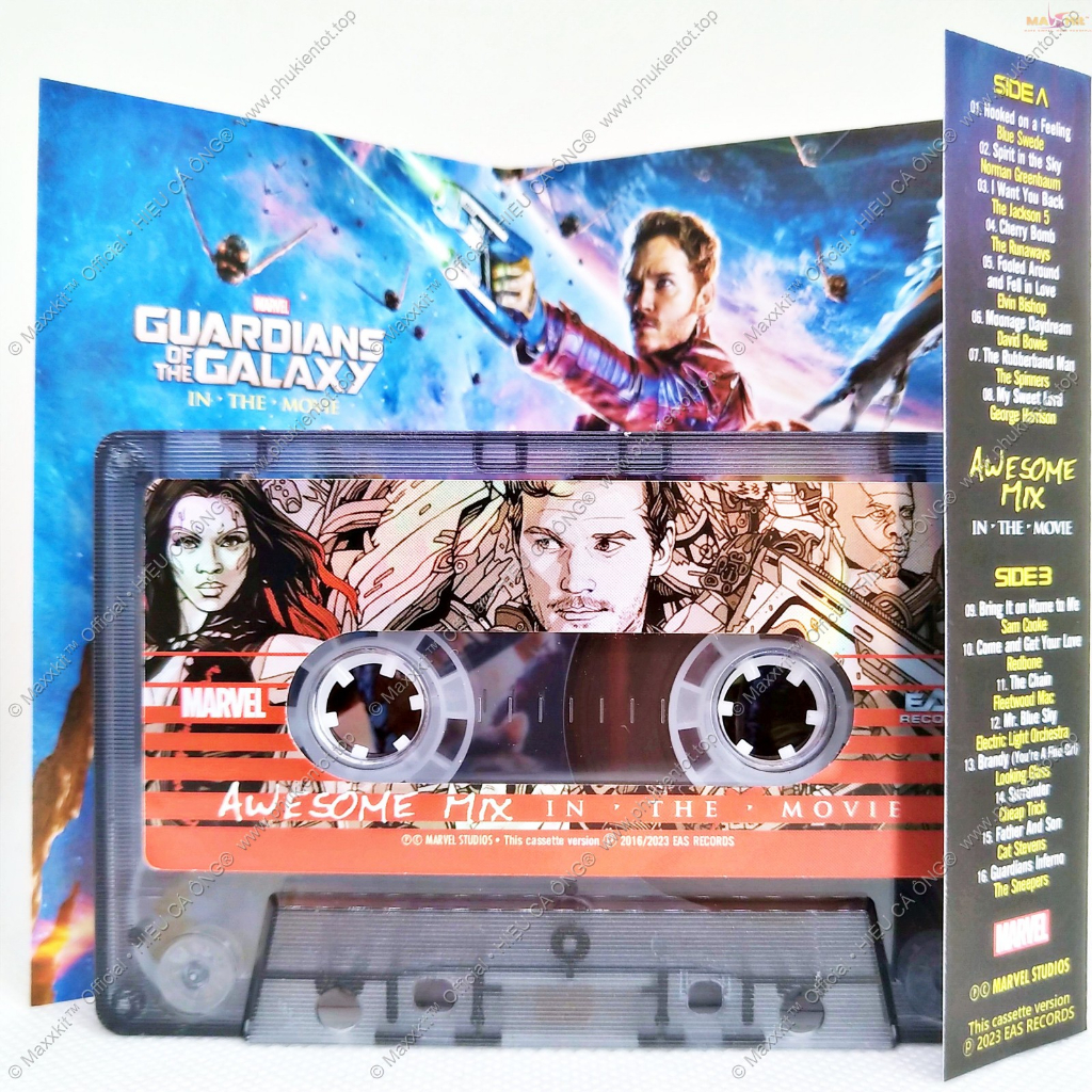 Băng cassette tape OST Guardians of the Galaxy - Awesome Mix - In The Movie - EAS Records