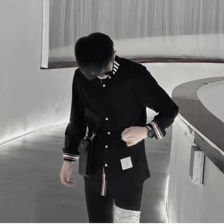 Áo sơ mi Thome nam nữ dài tay boy phố phối viền 3 sọc form đẹp chất vải dày dặn mẫu mới nhất Hót Trend