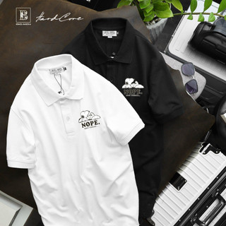 [ Bigsizemen] Áo thun polo vải cotton 100% in hình đẹp thời trang bigsize nam cỡ đại < 140kg -nope