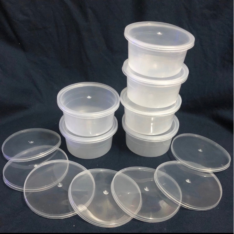 50 Hũ nhựa làm bánh flan  caramen rau câu sữa chua  đựng nước chấm