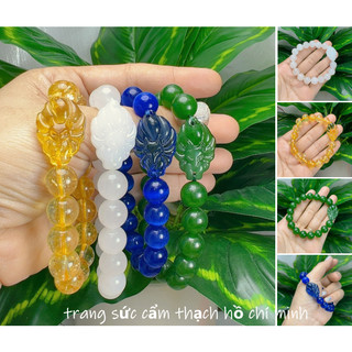 Vòng đeo tay đá phong thủy hồ ly chúa 8 ly-10 ly đủ màu giá rẻ