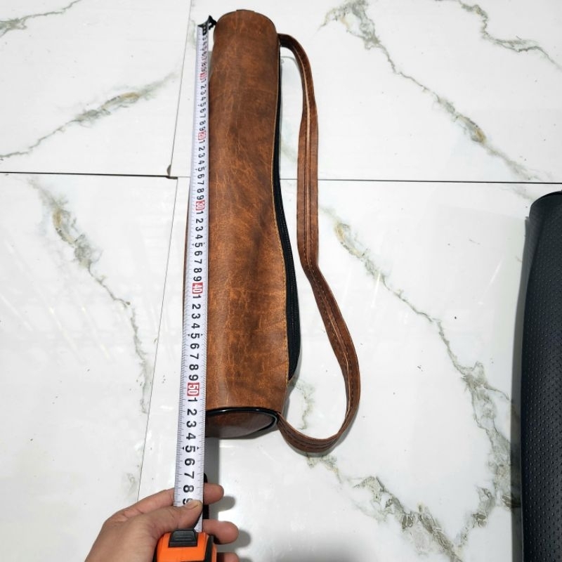 Bao da đẹp 50cm đựng điêu Không chân. tặng bịt nõ nhấc tàn