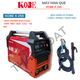 Máy hàn que kobe x super 250 chính hãng chuyên hàn que 2,5li - 4li công trình chuyên