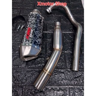 PÔ KING DRAG gồm cổ  giảm thanh gắn Wave Dream Sirius Jupiter axelo future Exciter Winer Sonic Raider Satria Gsx