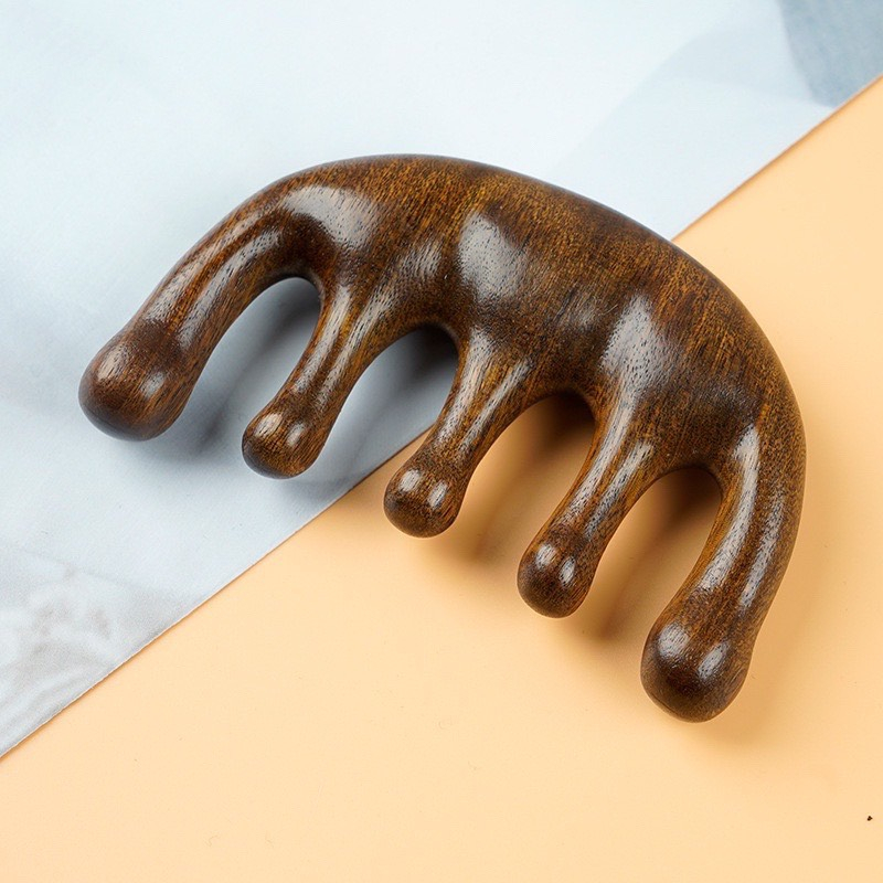 Lược Gỗ Đàn Hương, Giúp Tóc Vào Nếp, Massage Đầu, Cổ, Vai, Gáy